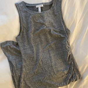 Leith gray tulip hem tank dress